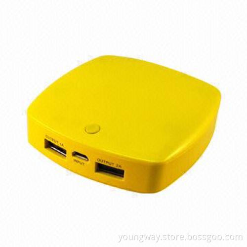 6,000mAh Capacity Power Banks for Mobile Phones, 5V at 1A Input